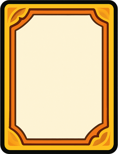 empty card.
In-Game asset.  2d.  High contrast.  No shadows