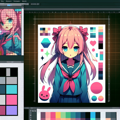anime.
Single Game Texture. In-Game asset. 2d. Blank background. High contrast. No shadows.