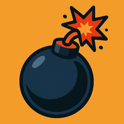 Una bomba.
In-Game asset.  2d.  High contrast.  No shadows