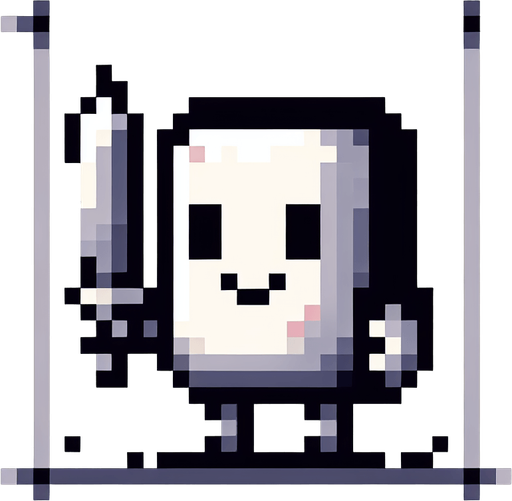 square shapped knight. pixelart. funny..
Single Game Texture. In-Game asset. 2d. Blank background. High contrast. No shadows.