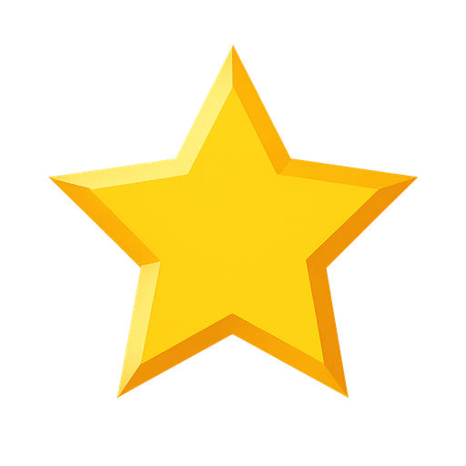 Star.
In-Game asset.  2d.  High contrast.  No shadows