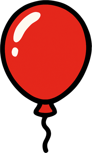 Red Balloon.
In-Game asset.  2d.  High contrast.  No shadows