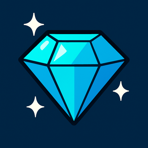 diamond.
In-Game asset.  2d.  High contrast.  No shadows