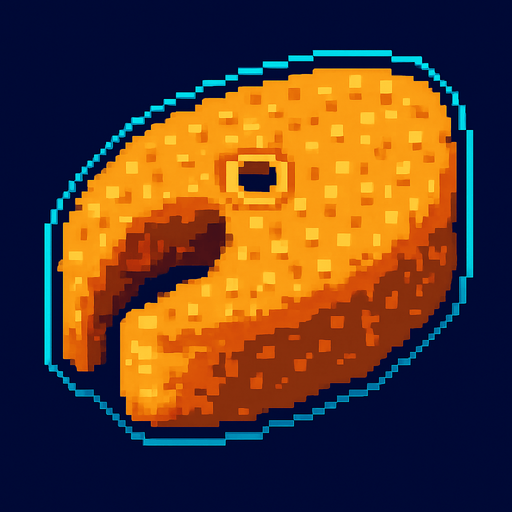 This fish steak covered in batter.