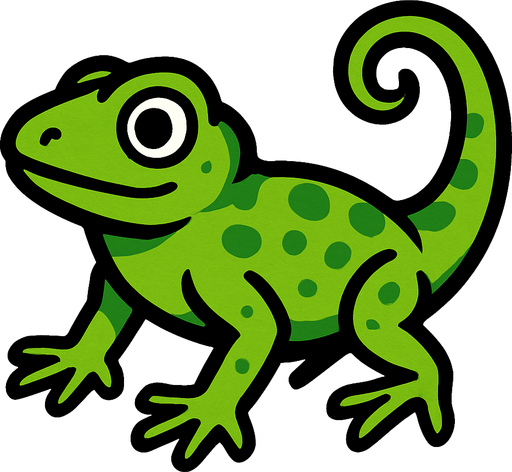 Lizard.
In-Game asset.  2d.  High contrast.  No shadows