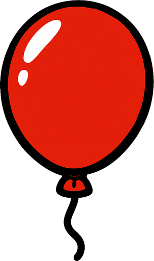Globo rojo.
In-Game asset.  2d.  High contrast.  No shadows