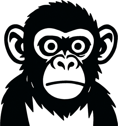 monkey.
High contrast.  No shadows. monkey. monkey