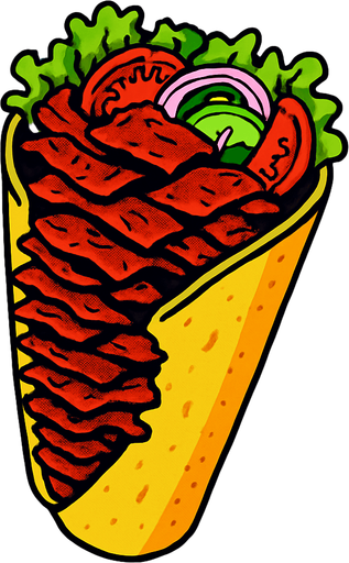 doner.
2d.  High contrast.  No shadows