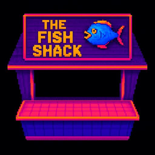 Change the sign to say “The Fish Shack” and make the window larger.