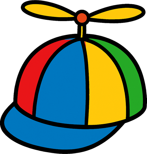 Propeller hat.
In-Game asset.  2d.  High contrast.  No shadows
