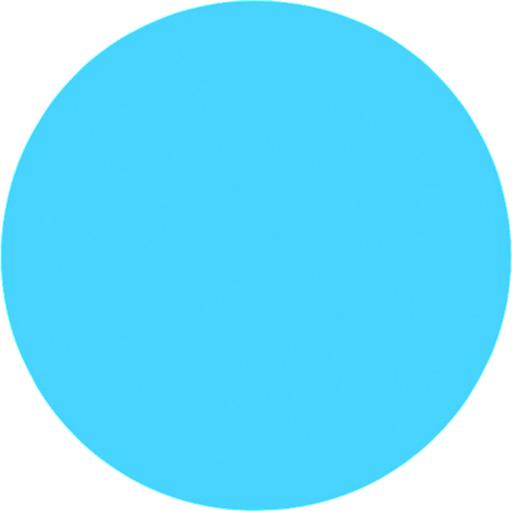 sky blue circle.
In-Game asset.  2d.  High contrast.  No shadows