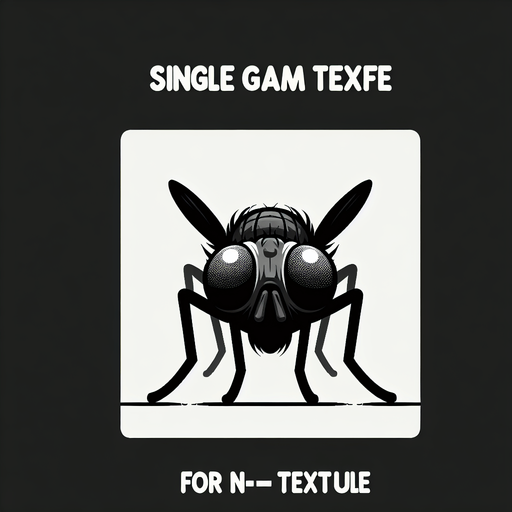 муха смотрит в камеру.
Single Game Texture. In-Game asset. 2d. Blank background. High contrast. No shadows.