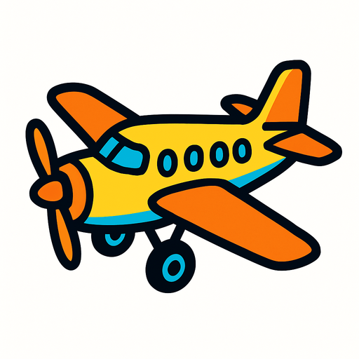 plane.
In-Game asset.  2d.  High contrast.  No shadows