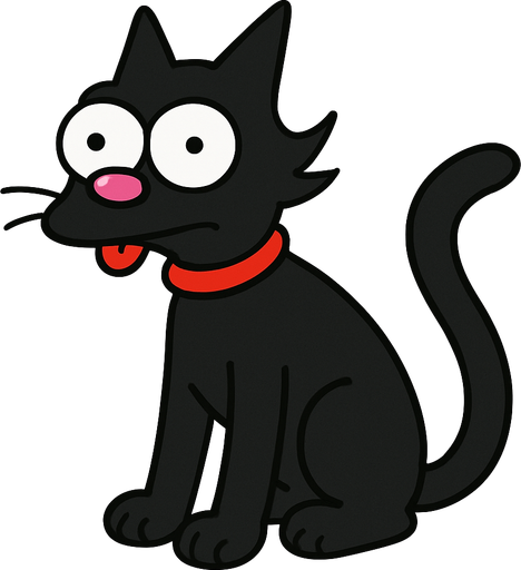 Snowball the second Simpsons.
In-Game asset.  2d.  High contrast.  No shadows. Simpsons