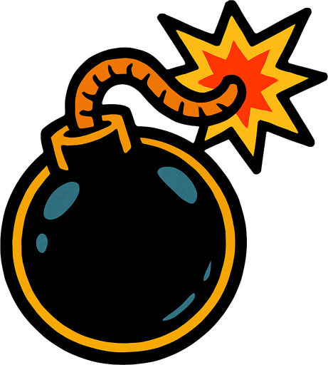 Bomba.
In-Game asset.  2d.  High contrast.  No shadows