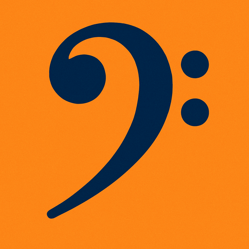 Clave de fa.
In-Game asset.  2d.  High contrast.  No shadows