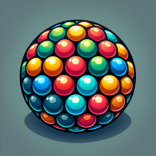 Colour balls.
Single Game Texture.  In-Game asset.  2d.  Blank background.  High contrast