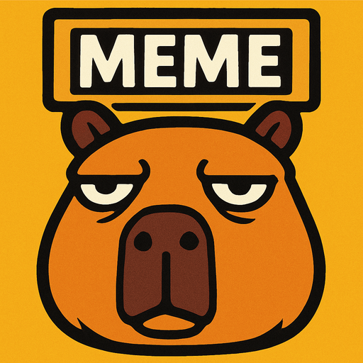meme capibara face.
In-Game asset.  2d.  High contrast.  No shadows