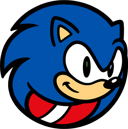 make sonic into ball form.
In-Game asset.  High contrast.  No shadows. 2d