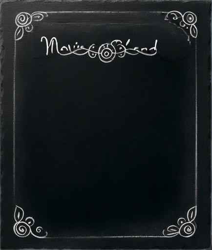 "NOVICE BLEND" written in chalk