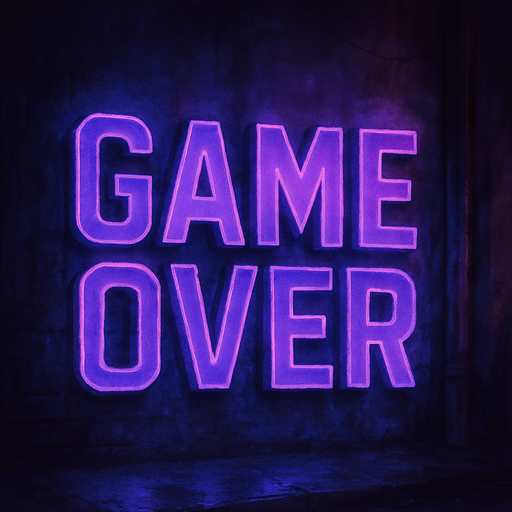 semi-realistic comic book style, moody neon lighting, lo-fi urban atmosphere, rich textures, cinematic framing, purple and blue tones, soft gradients, ambient reflections