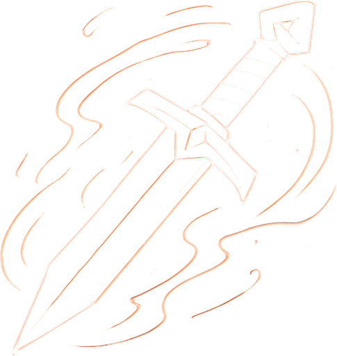 Sword, effect master red neon.
In-Game asset.  2d.  High contrast.  No shadows