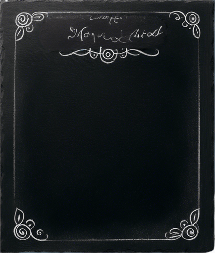 "POTION" handwritten in chalk