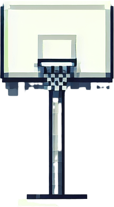 basketball panel without the hoop, focusing solely on the panel. pixelated. 8 bit.
Single Game Texture. In-Game asset. 2d. Blank background. High contrast. No shadows.