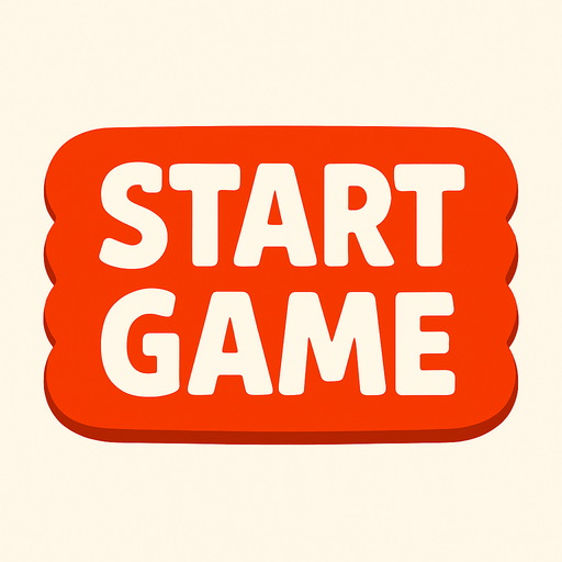 Start game button.
In-Game asset.  2d.  High contrast.  No shadows