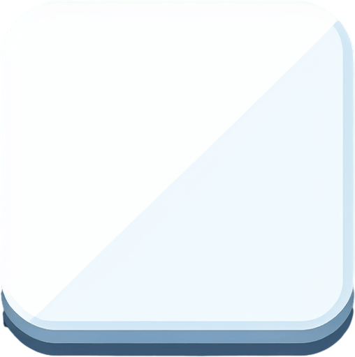 White square with round corners, flat shaded, hyper casual game. Single Game Texture. In-Game asset. 2d. Blank background. High contrast. No shadows.