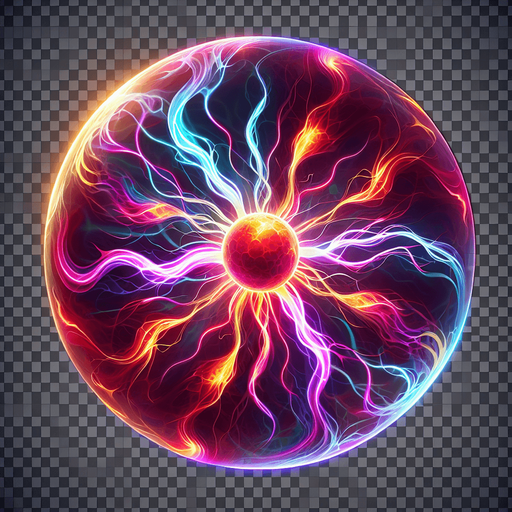 plasma ball
Single Game Texture. In-Game asset. 2d. Transparent background. High contrast. No shadows.