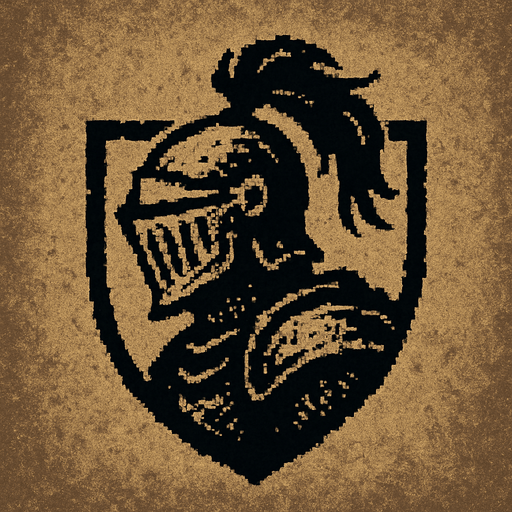Warrior logo Dark souls style 2d pixel art.
In-Game asset.  2d.  High contrast.  No shadows
