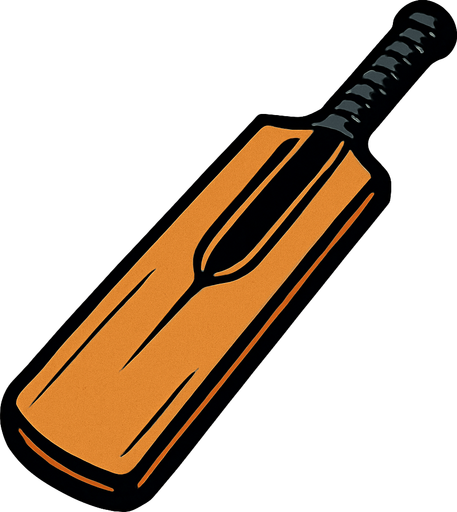 Cricket bat.
In-Game asset.  2d.  High contrast.  No shadows