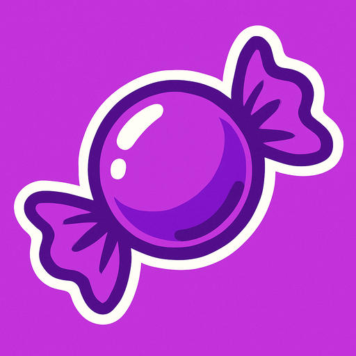 candy purple.
In-Game asset.  2d.  High contrast.  No shadows