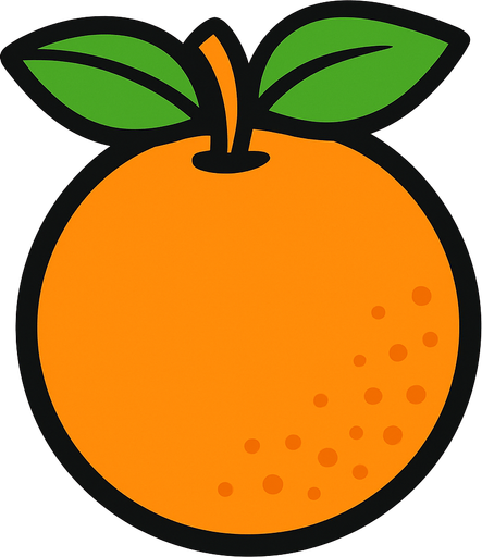 make the orange.
In-Game asset.  2d.  High contrast.  No shadows