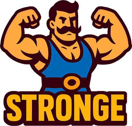 Stronge.
In-Game asset.  2d.  High contrast.  No shadows