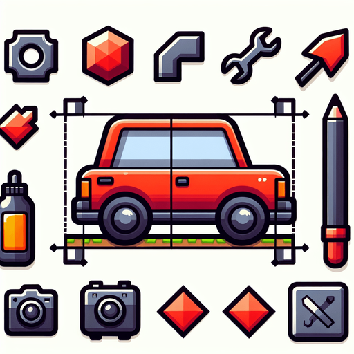 Car.
Single Game Texture. In-Game asset. 2d. Blank background. High contrast. No shadows.