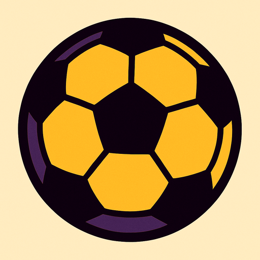 football ball.
In-Game asset.  2d.  High contrast.  No shadows