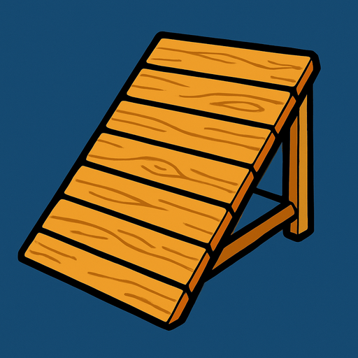 Ramp.
In-Game asset.  2d.  High contrast.  No shadows