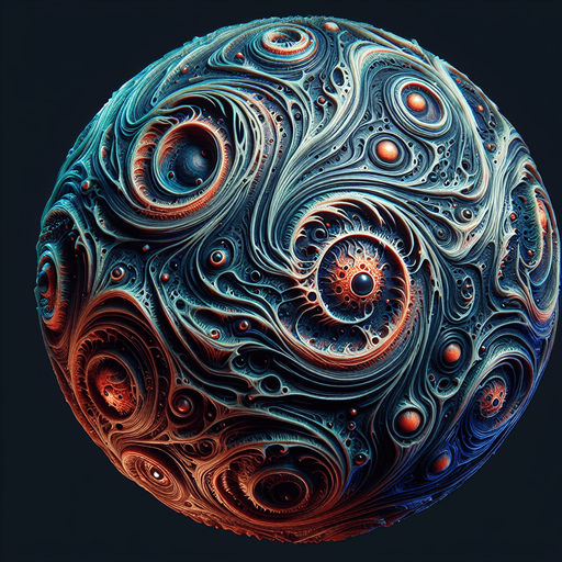 Esfera demoniaca.
Single Game Texture.  In-Game asset.  2d.  Blank background.  High contrast.  No shadows