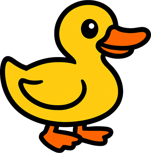 Duck.
In-Game asset.  2d.  High contrast.  No shadows