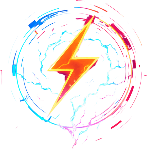 Ability icon 'Ultimate Storm' . cyberpunk. abstract. Futuer. different colors. HD colors
