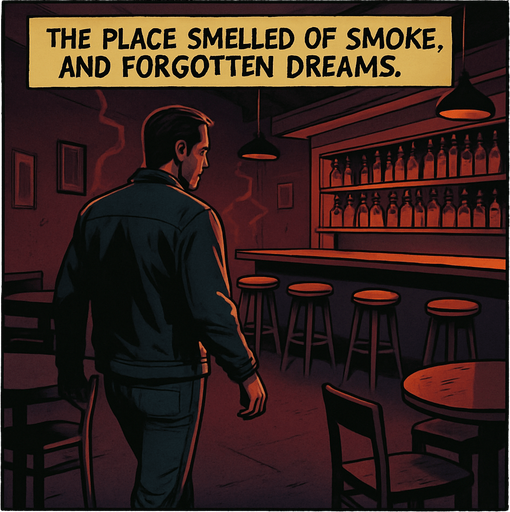 yazıyı güncelle "The place smelled of sweat, smoke, and forgotten dreams."