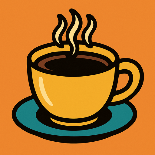 coffee cup.
In-Game asset.  2d.  High contrast.  No shadows
