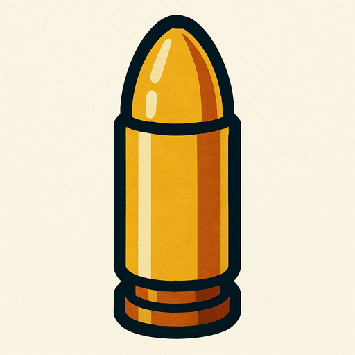 silah mermisi.
In-Game asset.  2d.  High contrast.  No shadows