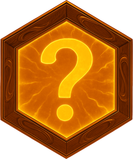 A '?' (question mark) symbol inside