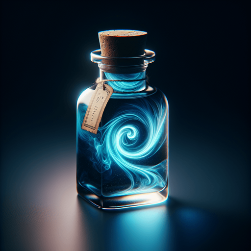 blue potion
a blue potion