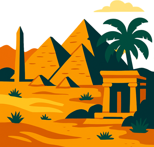 Egipto Scenery.
In-Game asset.  2d.  High contrast.  No shadows