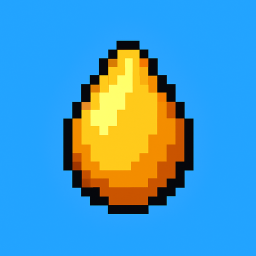 semilla de pixeles.
In-Game asset.  2d.  High contrast.  No shadows