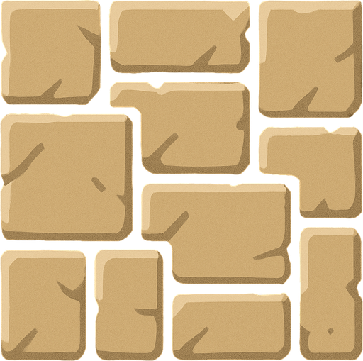 Düz sade kare duvar.
In-Game asset.  2d.  High contrast.  No shadows